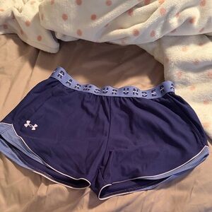 Under Armour Women's Blue/Purple Athletic Shorts